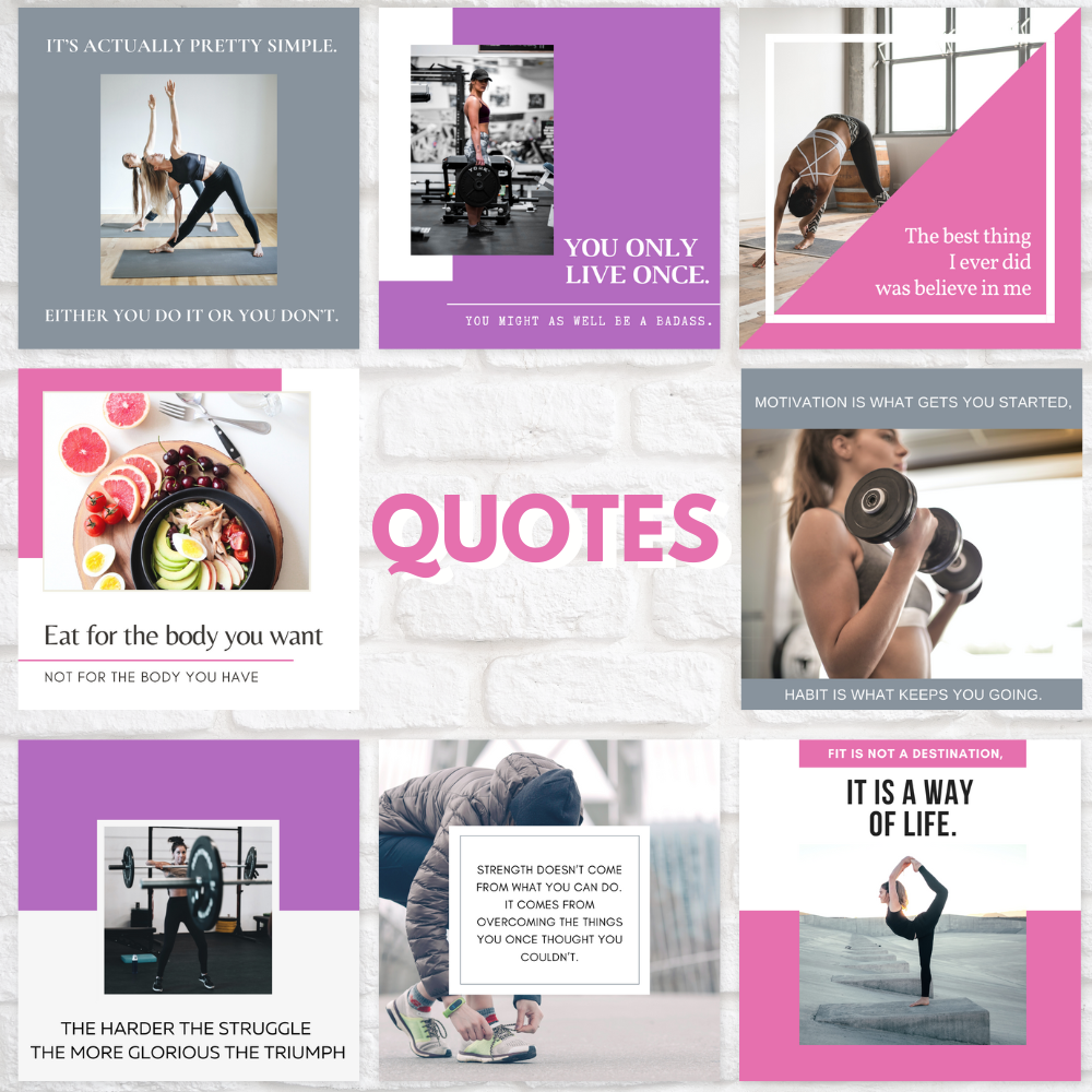 200 Motivational Quotes - To achieve fitness goals mindset matters. Motivate your audience with empowering fitness quotes.