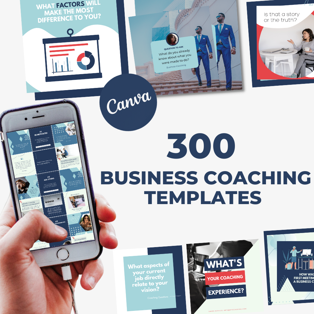 300 ready-made business coaching templates for Business Coaches.