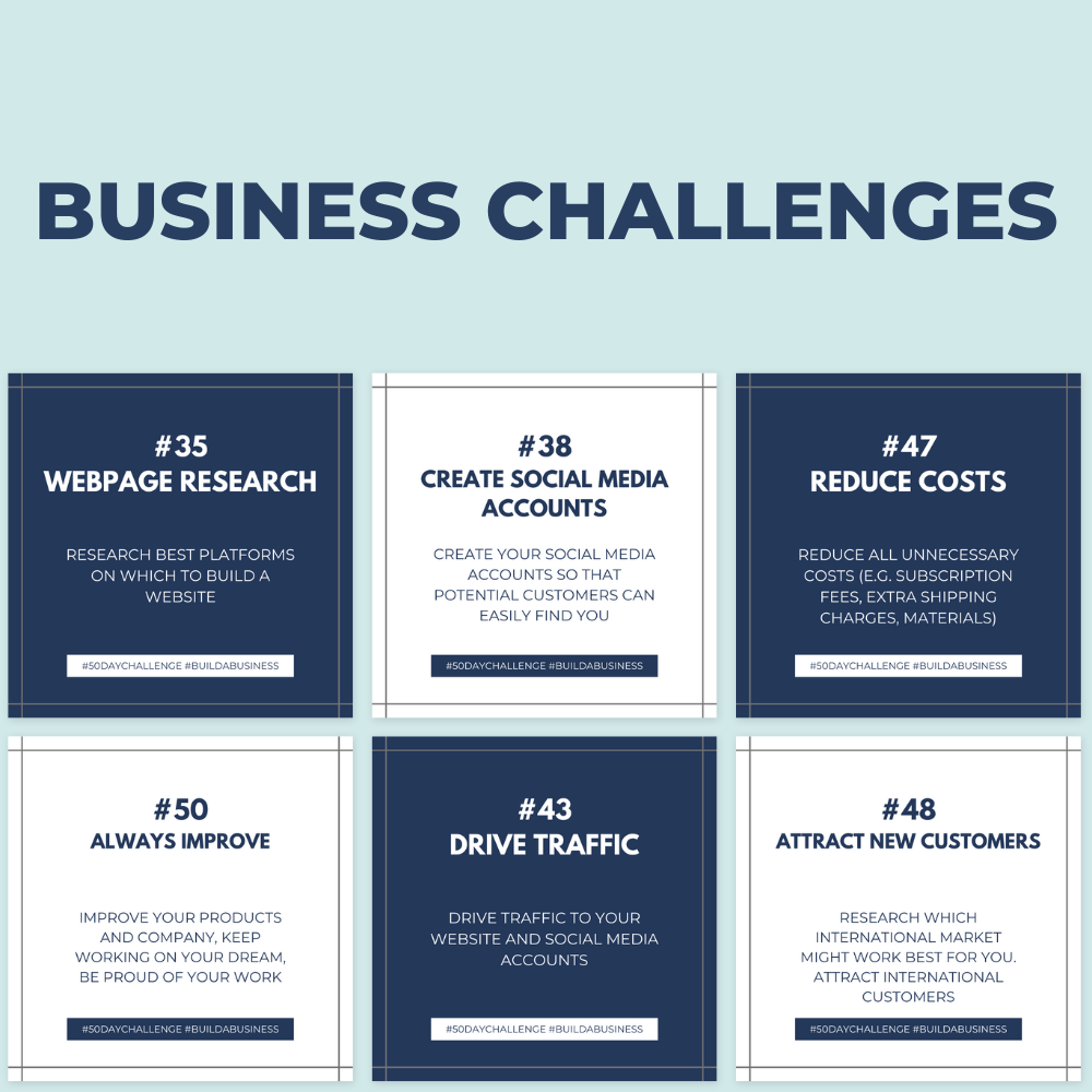 50 templates that challenge businesses to expand and explore.